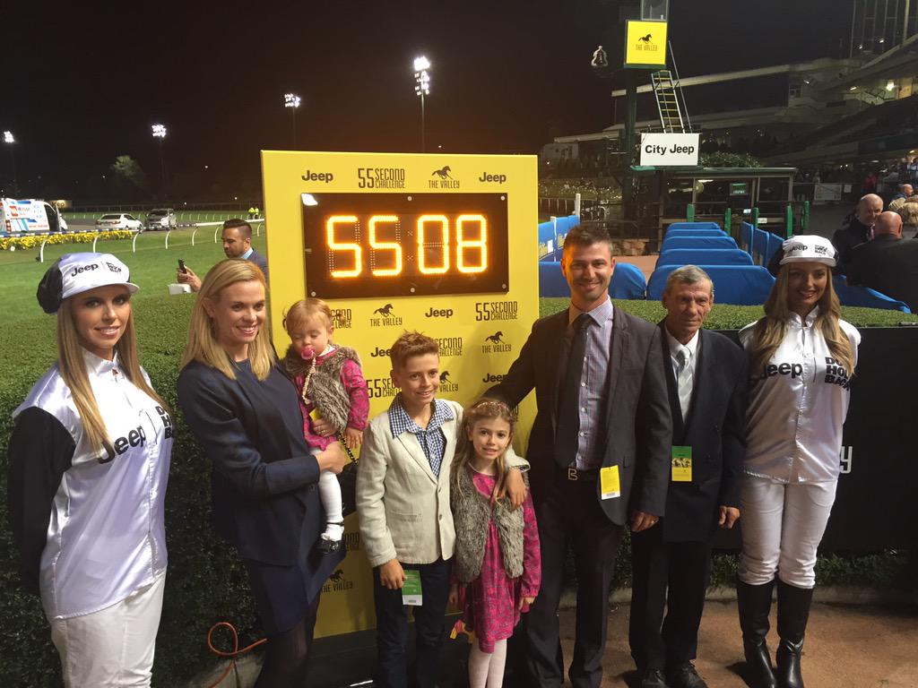 TheValley's tweet photo. .@Cloud9Tbreds taking family home in new Jeep Grand Cherokee after winning #55SecondChallenge
#WeNeedABiggerFloat http://t.co/QRh754QhkR