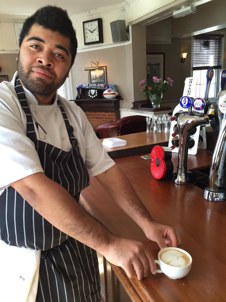 thecricketershw's tweet photo. @luis87pinto - also making the perfect cappuccino!!! http://t.co/LeT2nAs78y