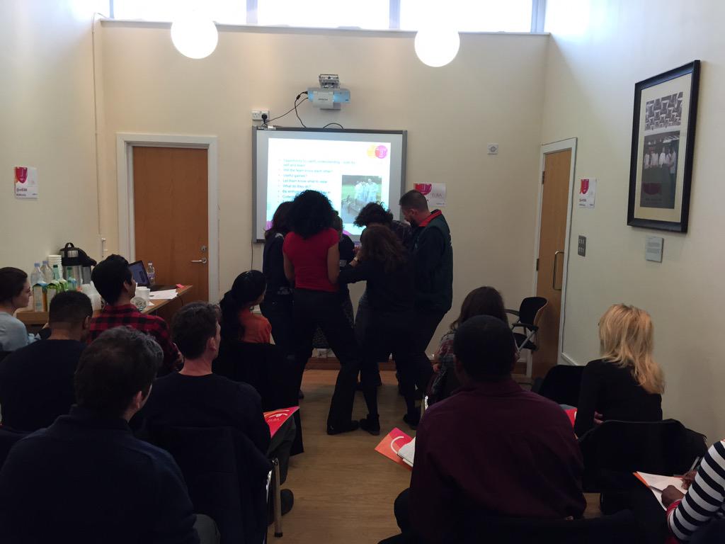 OurELBA's tweet photo. What is going on here?!? Ken from @FoTHCP introduces his favourite 'sticky duck' ice breaker! #ELBAtraining http://t.co/gHnKB4bHq2