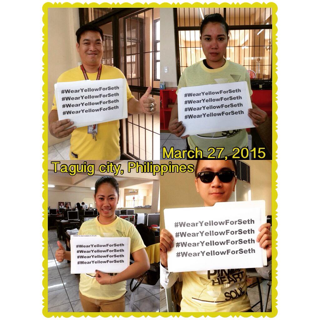 official_aruvin's tweet photo. @TheBubbleUK #wearyellowforseth #supportfromphilippines #ilovetaguig http://t.co/RYDNLEJuqo