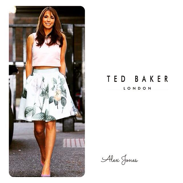 Get her look,Alex Jones from the One Show wearing Ted Baker skirt £139,available in store now javelinonline.co.uk