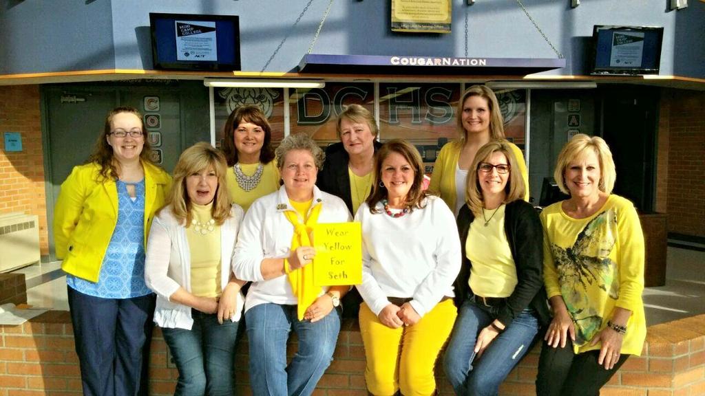 #wearyellowforseth 
<a href="/DCcougarnation/">Dickson County High School</a>