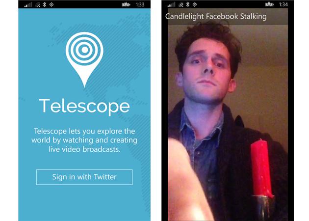 Windows Phone's third party Periscope app lets you watch live streams