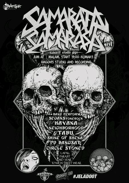 Tonight, SAMARATA SAMARASA kolektif studio gigs at Groovis studio and recording. Hail!