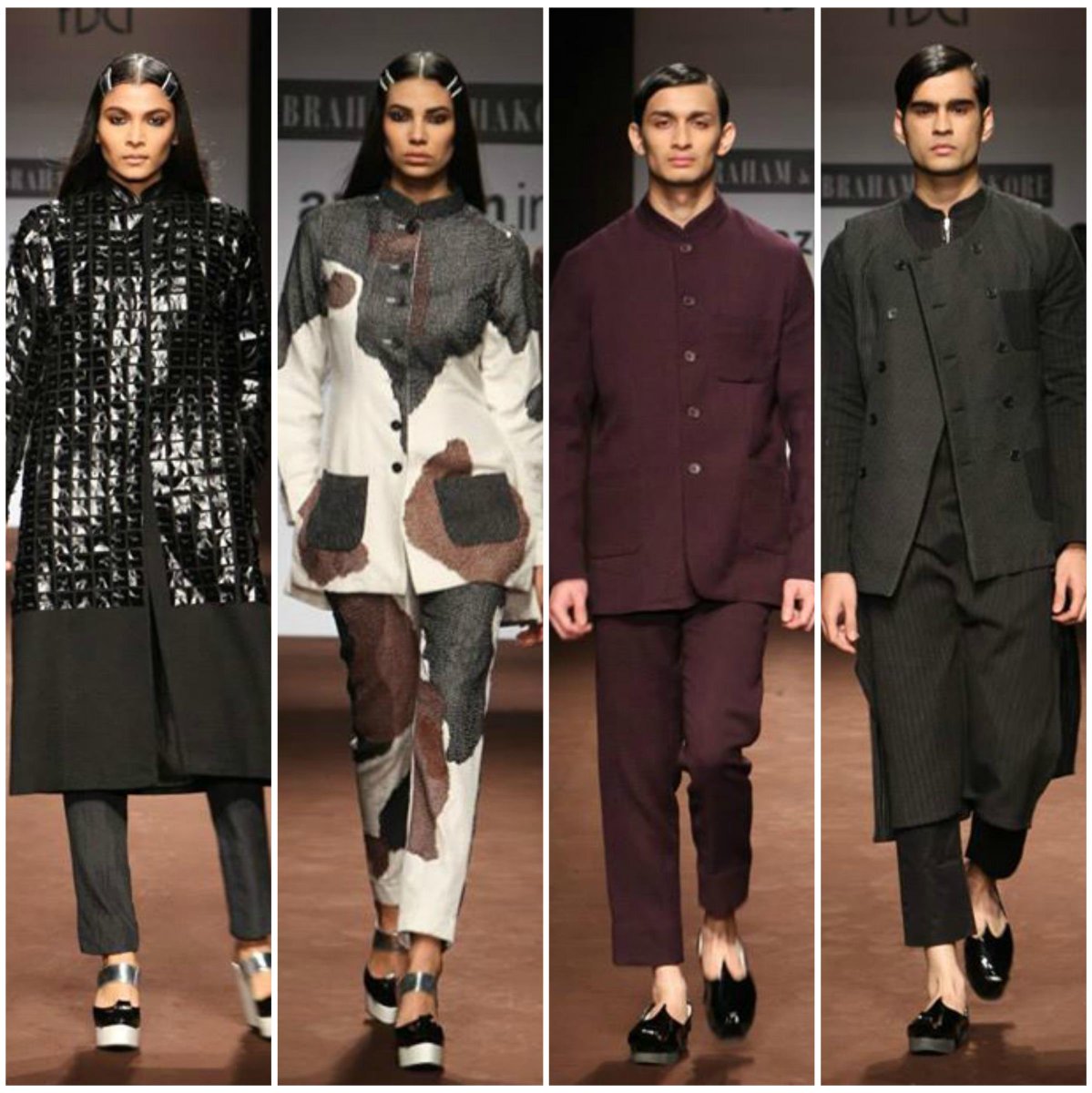 Evoluzionestyle's tweet photo. Day 2 of #AIFW: The artistry of weaves from Abraham & Thakoreβ #designcelebration #AW15 @davidabraha @TheFDCI http://t.co/V25NBcEWIR