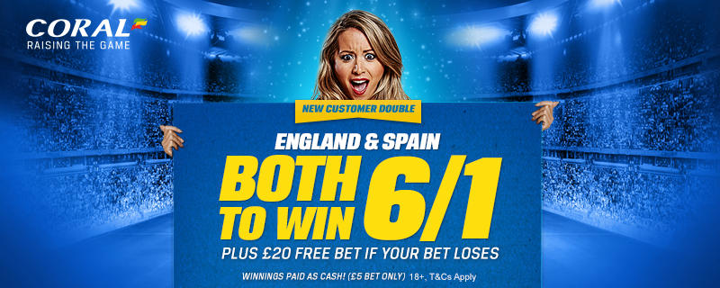 BetFreeDirect's tweet image. Friday Special with Coral 

England/Spain Both To Win 6/1

£20 FREE Bet If Bet Loses!

bit.ly/1E3qypS

#coral