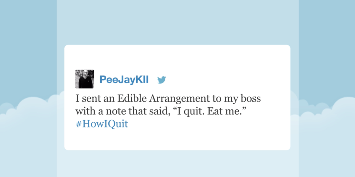FallonTonight's tweet image. Jimmy reads your craziest quitting-your-job stories #HowIQuit  youtube.com/watch?v=rBYZqV…