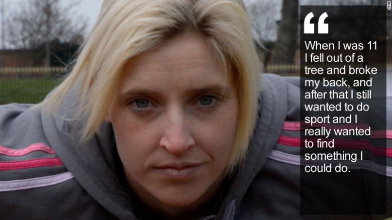 cnni's tweet photo. At 11, she plunged 20-feet from a tree. Today @ShellyWoods86 is a Paralympic champion: http://t.co/4y8VhTMBxS #CNNH2H http://t.co/kCkKt4UaPC