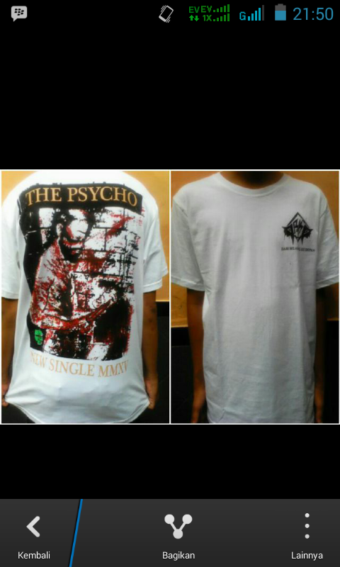 Sudah ready T-shirt new single DBKD "THE PSYCHO"
IDR : 85K