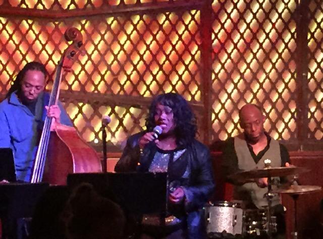 DuaneEubanks's tweet photo. Big surprise visit from @dksings last night at @Ginnysharlem!!  The crowd loved her! #Jazz #Harlem #HarlemJazz #NYC http://t.co/CMfS7GAc3i