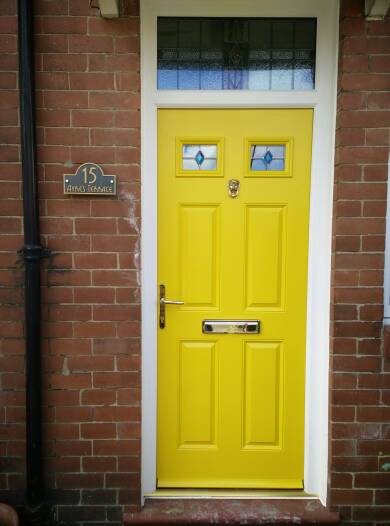 Dear seth. Here is my front door. My house wears yellow everyday just like fireman Sam xxx. #wearyellowforseth