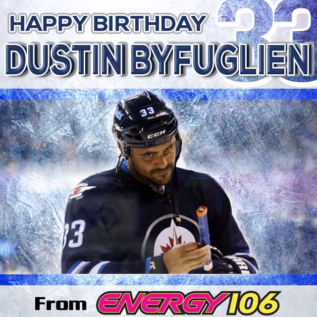 Happy Birthday to defenceman Dustin Byfuglien! to send your birthday wishes! 