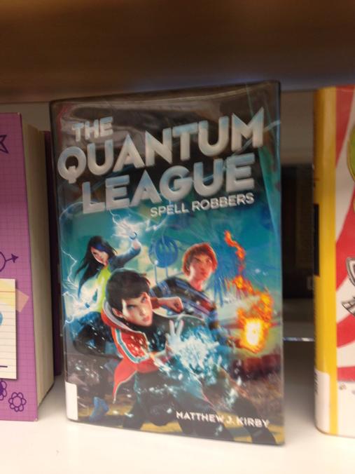 Fun to see a favorite author's book on display in the Los Alamos library--Matthew Kirby.