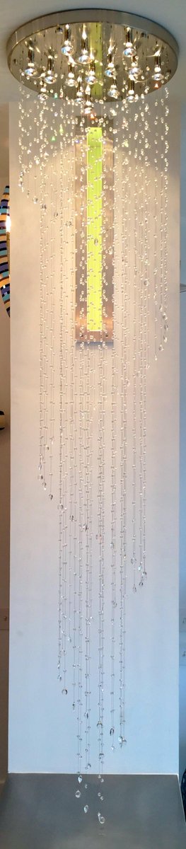 TheLightingLoft's tweet photo. From Theory to Reality. Completed chandelier using total of 1849 @swarovski crystal beads. #interiordesign #lighting http://t.co/TcHPew53IV