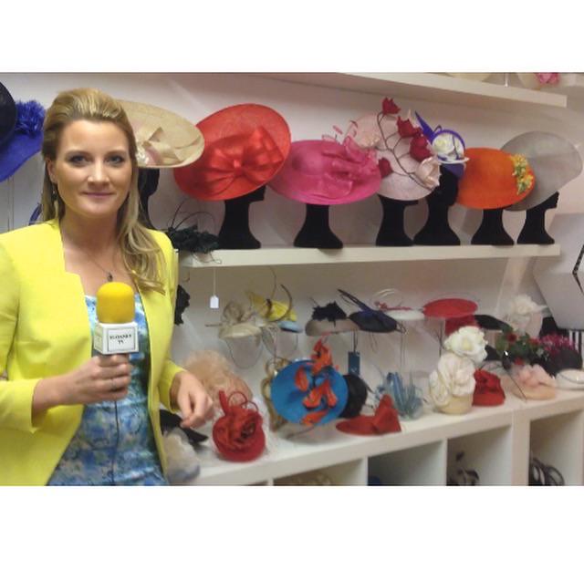 Filming at <a href="/TheHatClub1/">The Hat Club</a> last night for Sloaney TV-they have an amazing selection of headpieces and fascinators 😍👑👒