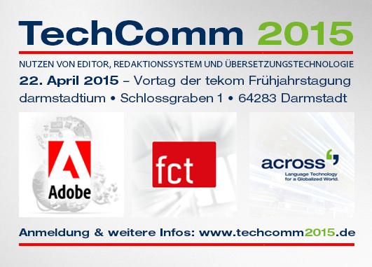 stefangentz's tweet photo. #TechComm2015 Expertenforum mit @AdobeTCS, @myTIMRS & @Across_Systems: 22.04.2015 in Darmstadt http://t.co/at9qiq9tsl http://t.co/ncmyC47ZsY