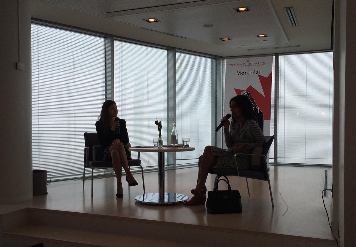 Concluding words with <a href="/DomAnglade/">Dominique Anglade</a> at <a href="/YCIFinfo/">Young Canadians in Finance 🇨🇦</a>: «Lean in», be yourself and be an ambassador!