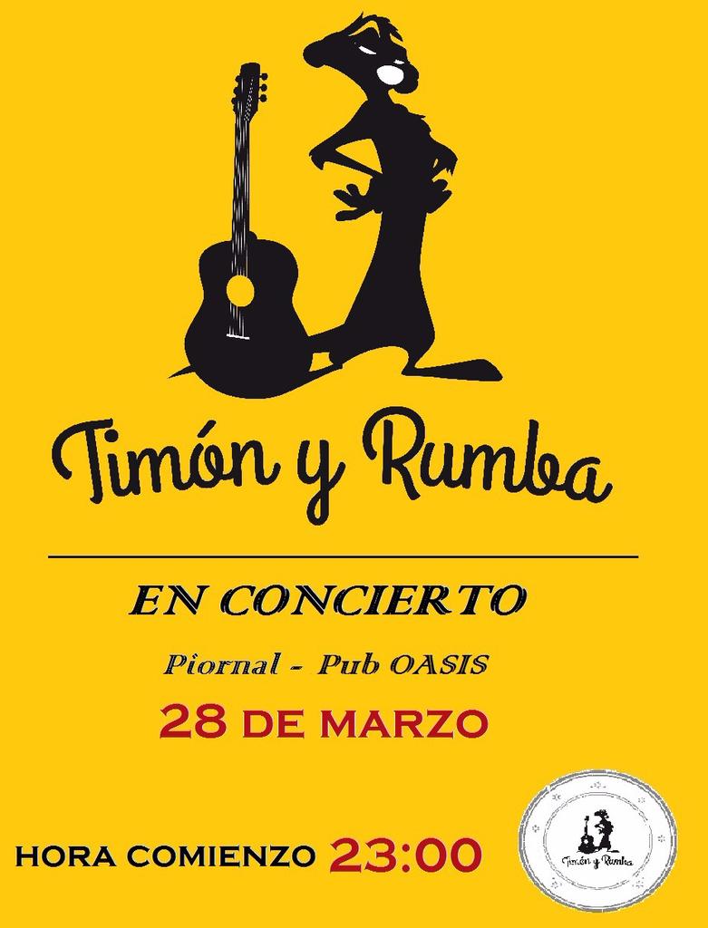 RumbaTimon's tweet photo. Pues aquí están los carteles!! Mañana nos vamos a @PubOasis_Piorna a rumbear en lo más alto de Extremadura http://t.co/VT2NmWZBTW
