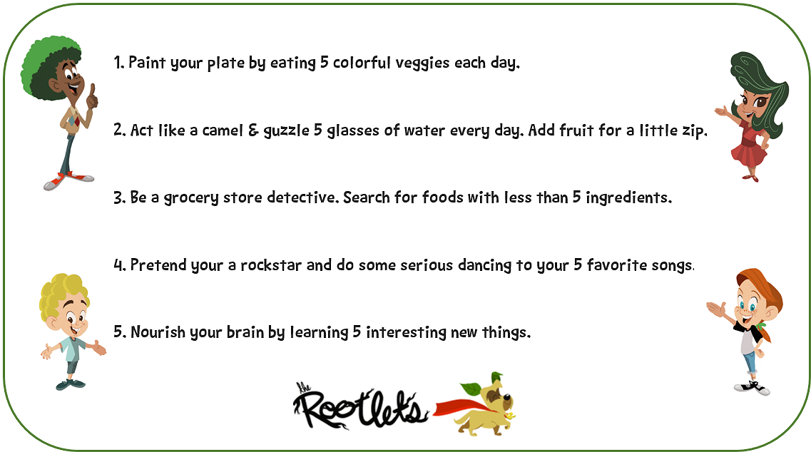 Therootlets's tweet photo. To celebrate five years of @letsmove, here are 5 healthy tips & habits!
#therootlets #GimmeFive @FLOTUS @letsmove http://t.co/JXBAQC2Zsa