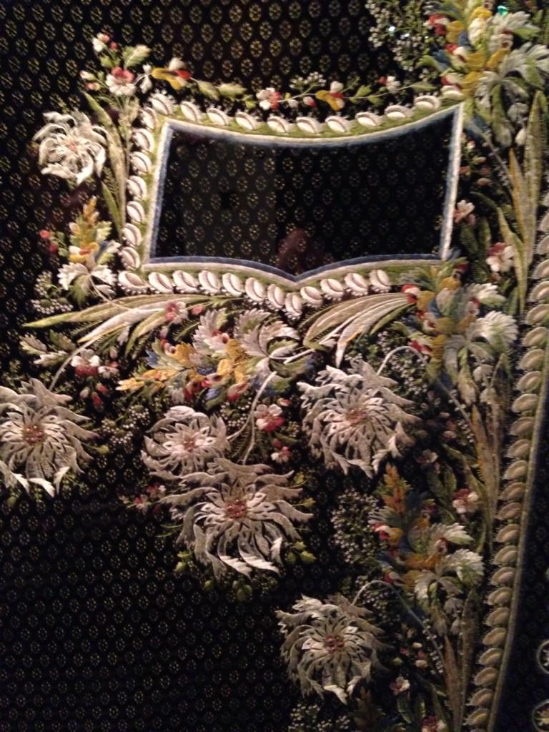 fashioneducator's tweet image. Beautiful 18th century embroidery in Paris with @LCFLondon performance students #lcfperformance #costume