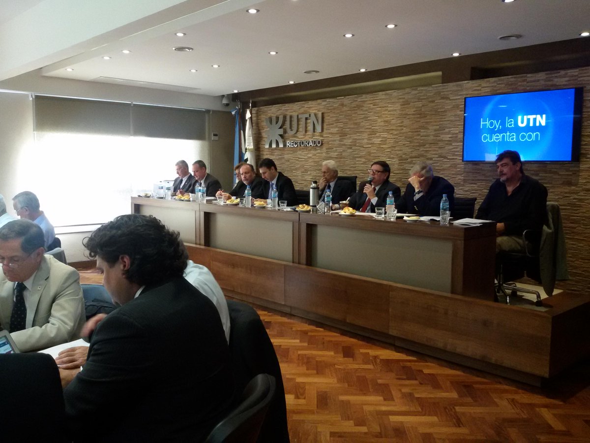 UTNRECTIC's tweet photo. 1° Reunión de Consejo Superior de la Universidad Tecnológica Nacional realizada  los días 17,18 y 19 de marzo de 2015 http://t.co/WzpigplUAt