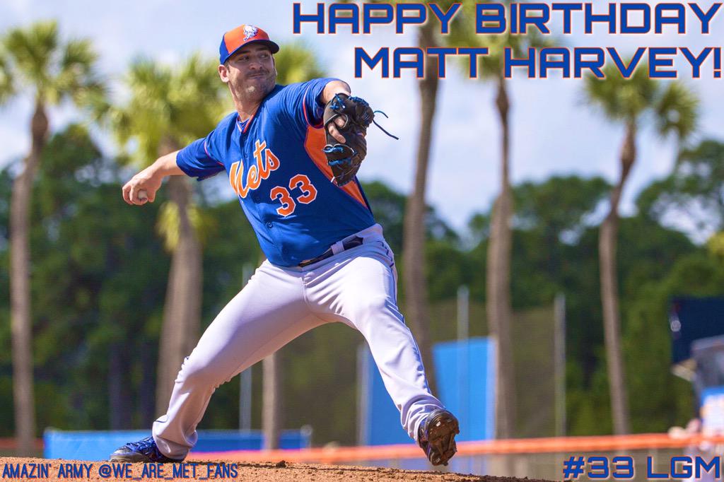 Happy Birthday to the Dark Knight, Matt Harvey!  