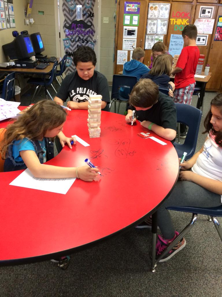 BurgoonCourtney's tweet image. Jenga tower with Math Story Problem.   #CISDTopChef