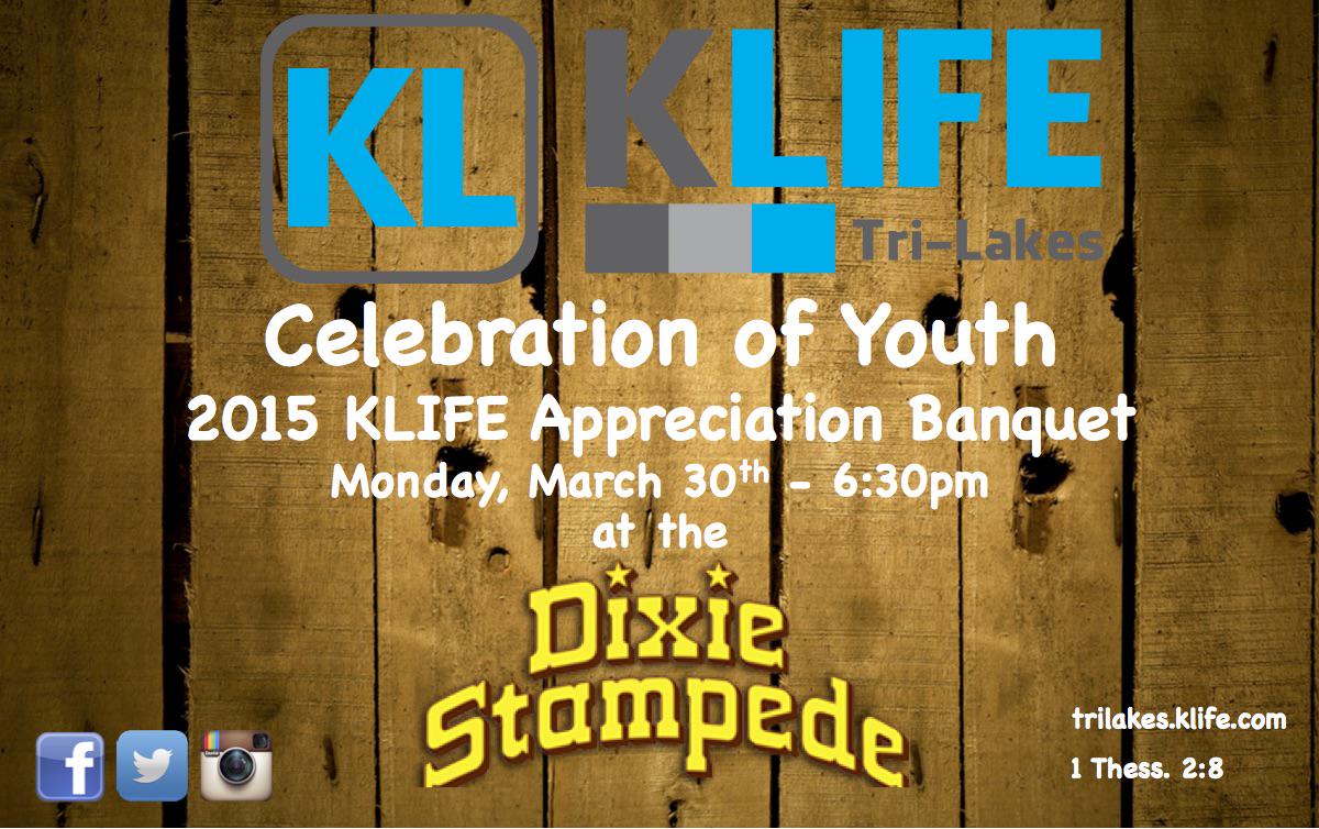 KLifeTriLakes's tweet photo. If you're coming to the banquet on Monday please rsvp today! http://t.co/lSOCG71SgQ