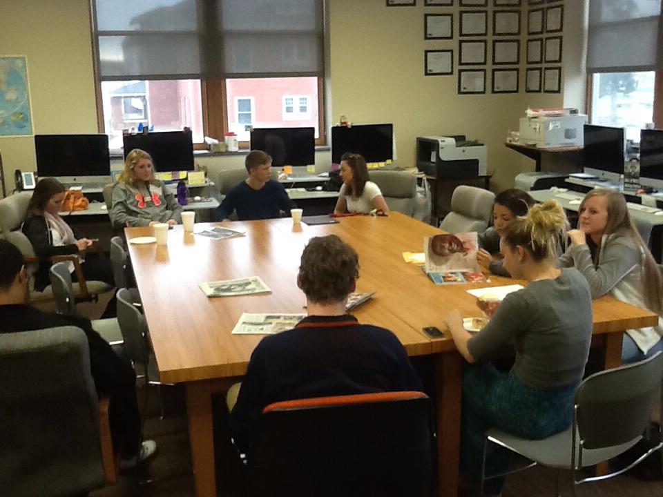 chadronstate's tweet image. Students waiting for photo journalism competition @ CSC&apos;s Scholastic Contest.