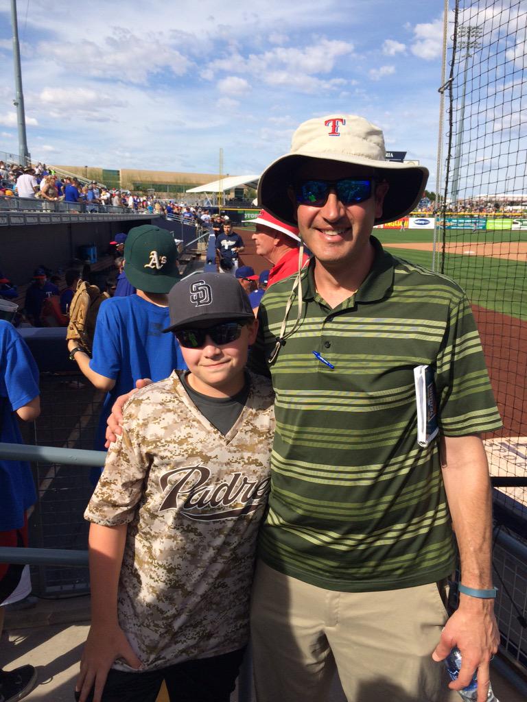 Bergin44's tweet image. Rockin the Cashner jersey in Peoria. #JaneStrong #FriarFriday @christiansenaim @a_cash34 @Padres