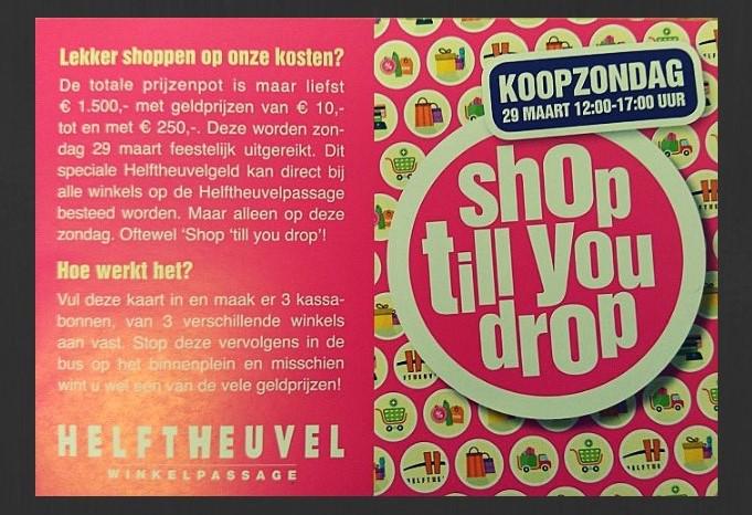 Het weer aanstaande zondag:Nat,guur,westenwindje windkracht 5. 
Maar daar heeft de Helftheuvelpassage geen last van!