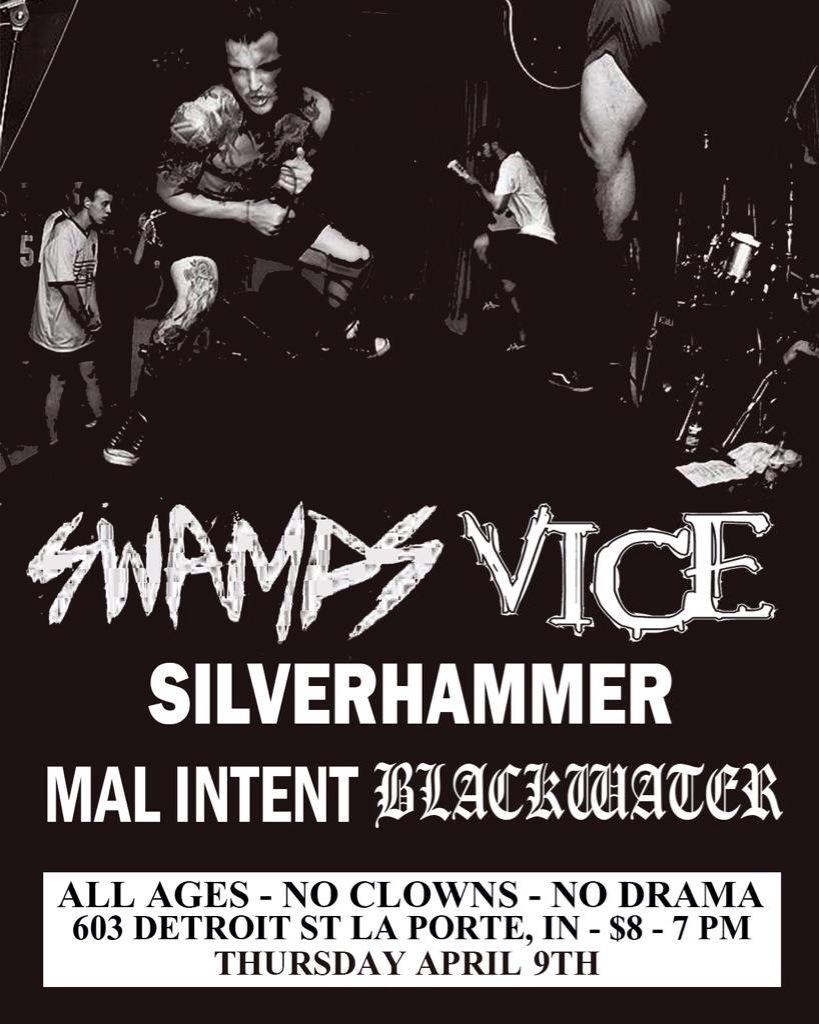 April 9th in Indiana with the dudes in <a href="/Swamps_MA/">Swamps</a>, @Vicehc, <a href="/SilverhammerHC/">SilverhammerINHC</a> and Blackwater! Roll out!