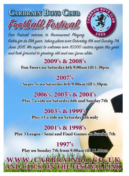 Carbrain2008s's tweet photo. Invitations to all teams who would like to take part in our 13th annual football festival! http://t.co/GacpCBeJlM