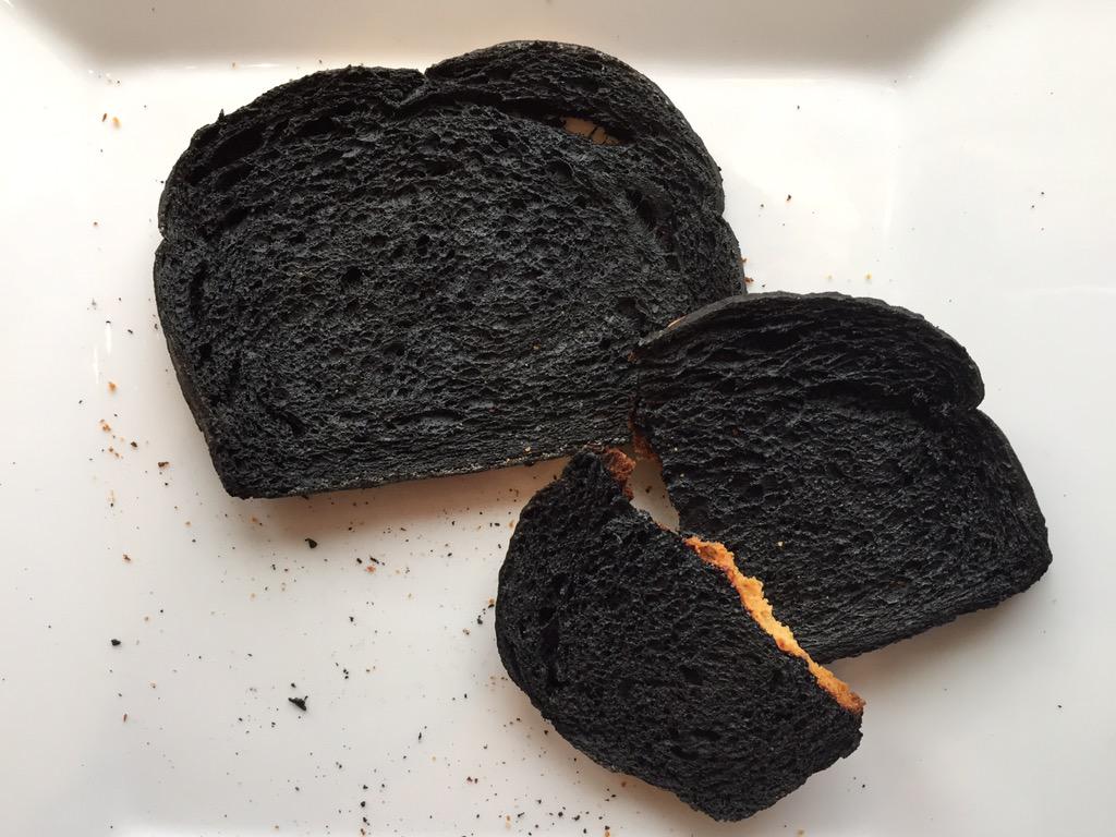 try not to be jealous, but I'm extremely good at making toast while editing photos. #burntfoodz