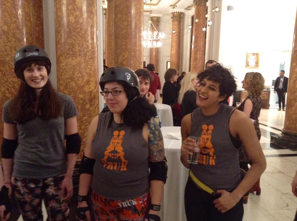 And now for something completely different. Welcome to #CanadaHouse <a href="/Rockin_Rollers/">LondonRockinRollers</a> and <a href="/vagineregime/">Vagine Regime</a> #rollerderby