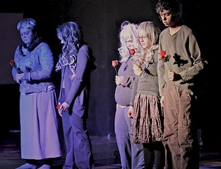 Cheboygan PRIDE performed for students at Mackinaw City Schools