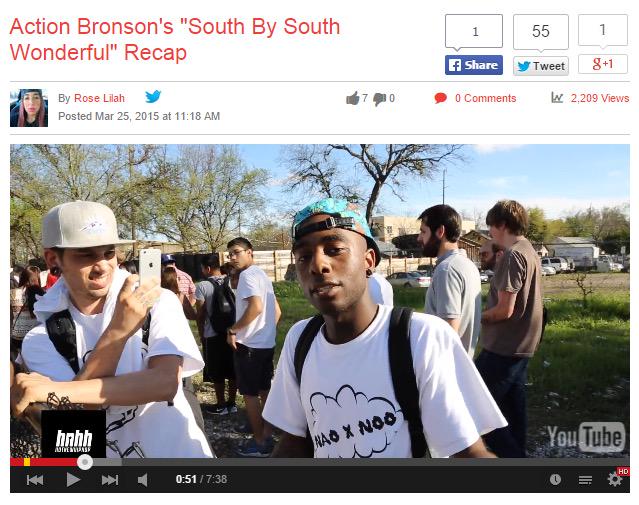 NAOFK253's tweet photo. Check out @noolikenew rhyming on the @ActionBronson recap S/O @HotNewHipHop #SXSWTAKEOVER #hnhh 🎥 http://t.co/7AAifSVuZI