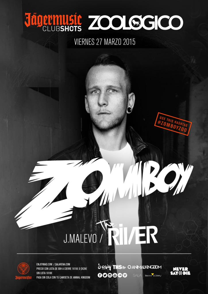 danitozoologico's tweet photo. El próximo Viernes 27 de Marzo Zoológico Club nos confirma a Zomboy #zomboyzoo @Zomboy_music 
 
697264891 http://t.co/6DaBBUG6SX