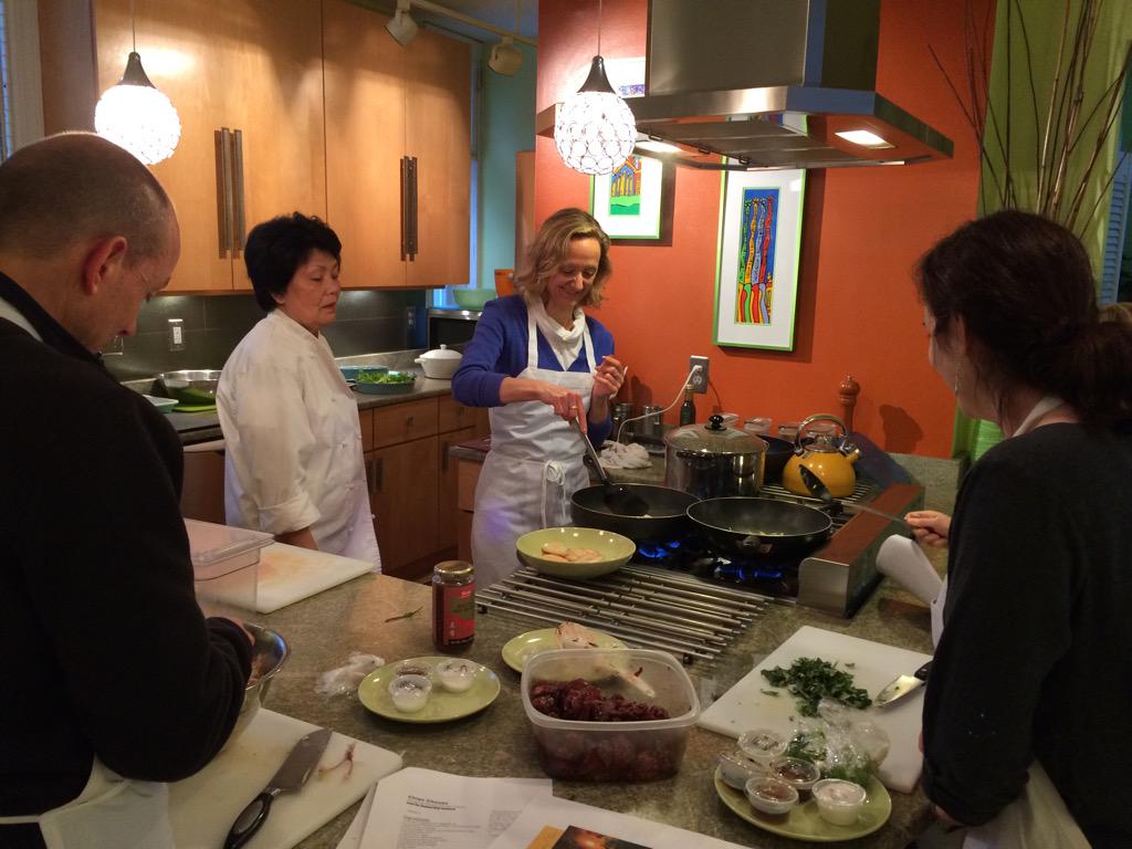 QuartetMed's tweet photo. Productive &amp; fun offsite yesterday! Thx to @ElephantWalkBos for opening their home &amp; for the Cambodian cooking tips! http://t.co/8ApKliBzhQ