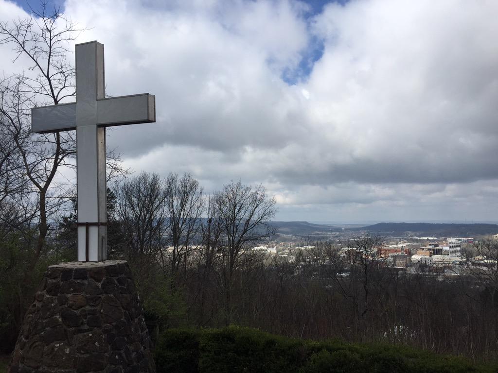 connie_gonz's tweet photo. Stop #2 is the extraordinary view from #MountSequoyah #experienceNWA http://t.co/bHfleP6UEj