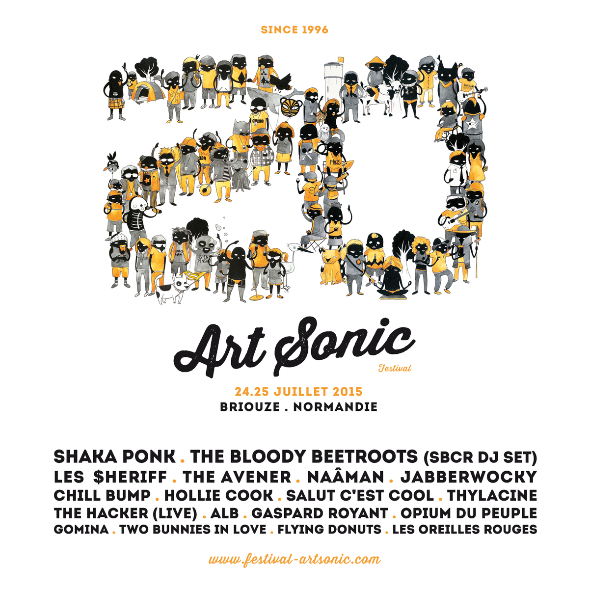 ArtSonicFest's tweet photo. La programmation des 20 ans est complète ! Rendez-vous les 24 et 25 juillet à Briouze ! #artsonic20 http://t.co/OHmUNv1ae3