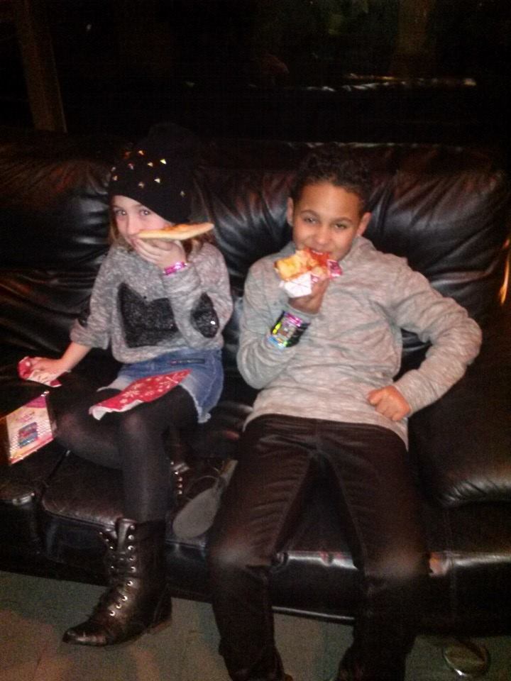 VScaruzzi's tweet photo. #FlashbackFriday #ArmaniFresh and me taking a break from our recording session.  #Clickeez #Music #Studio @Clickeez http://t.co/cL9p7wGNQQ