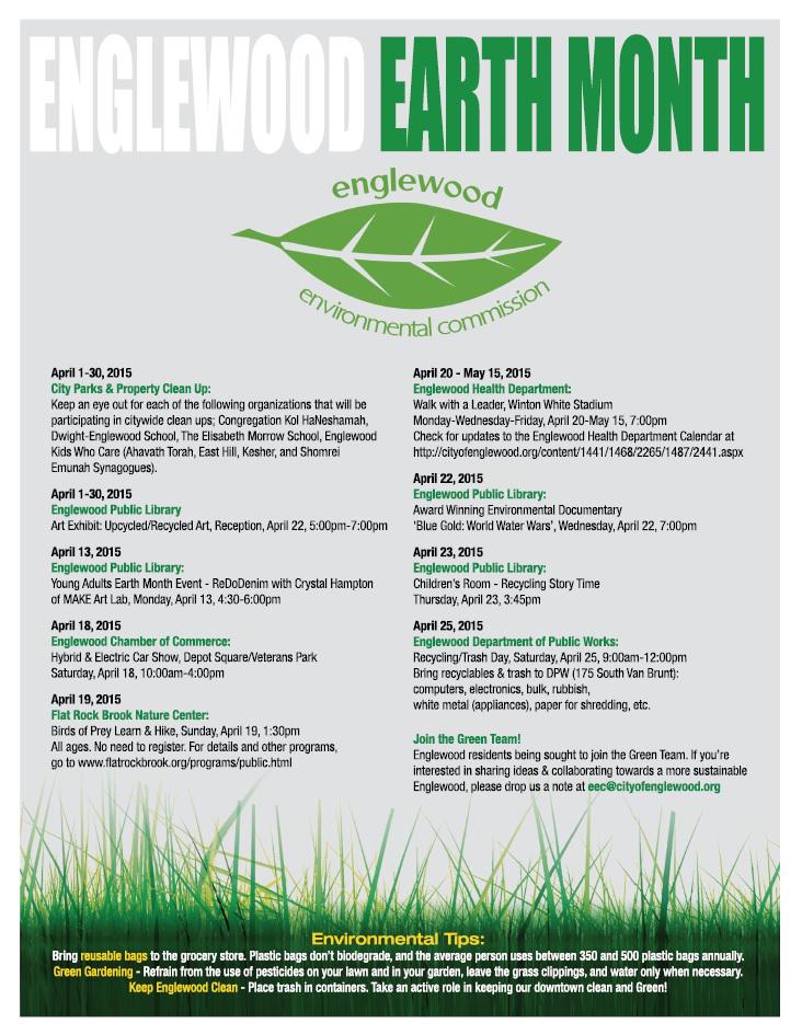 Englewood201's tweet photo. April is Earth Month! #earthmonth http://t.co/XJjEhLl9iE