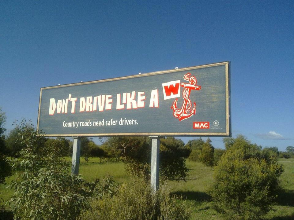 simonsugar's tweet photo. Great billboard from Australia #roadsafety #OOH http://t.co/KIbcQBeOXL