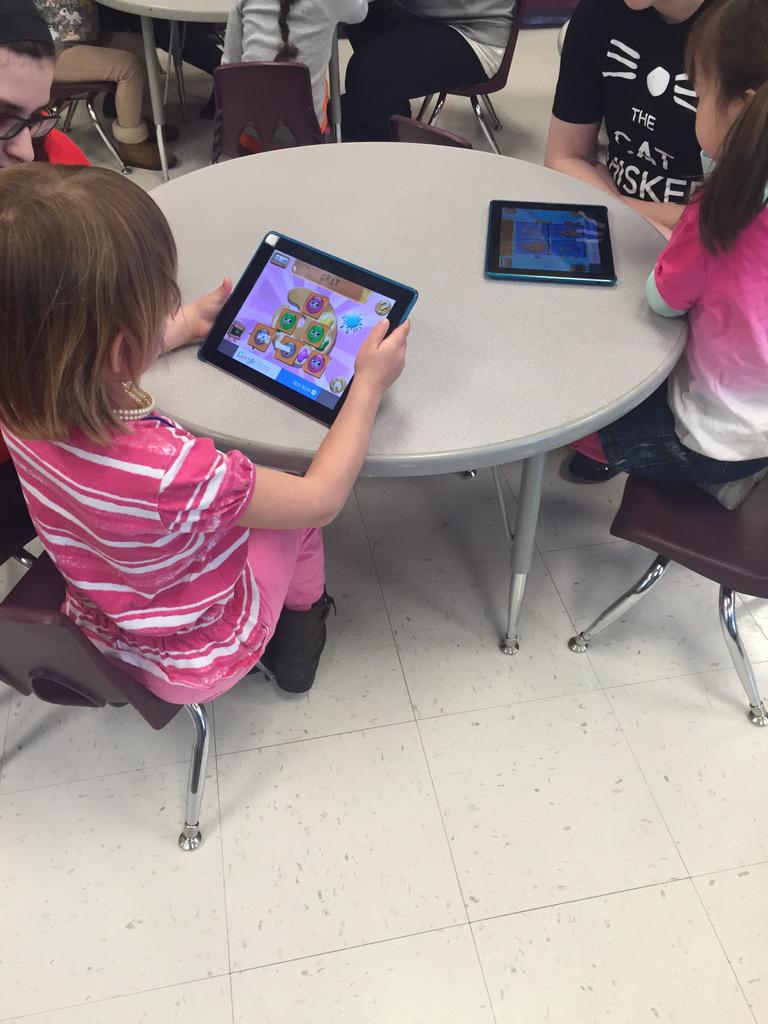 Having fun learning on the iPad's today. #techsavy