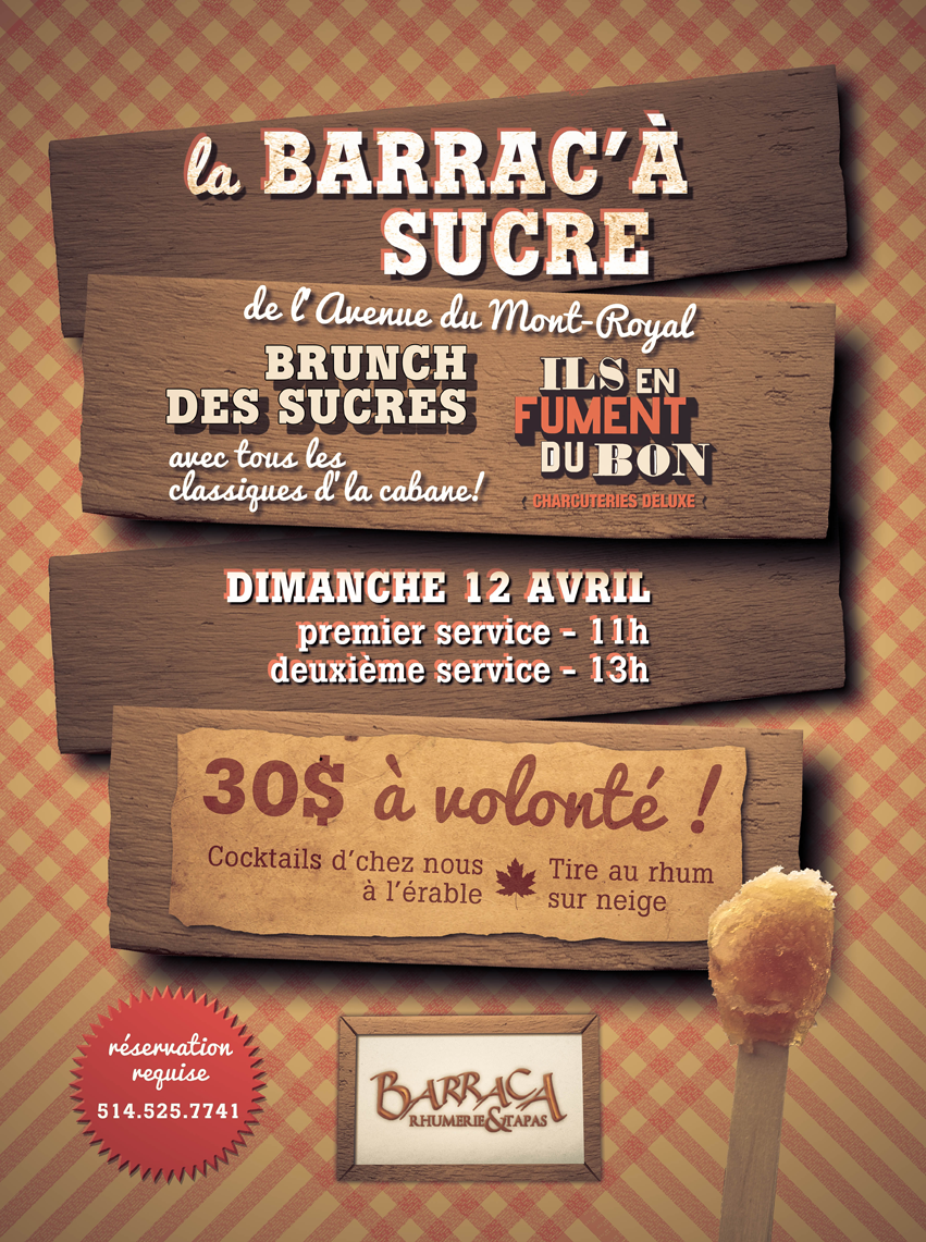 BarracaRhum's tweet photo. Réservez rapidement pour notre Barrac'à Sucre en collaboration avec Ils En Fument Du Bon - Deux services: 11h et 13h! http://t.co/5UKSD9PEfp