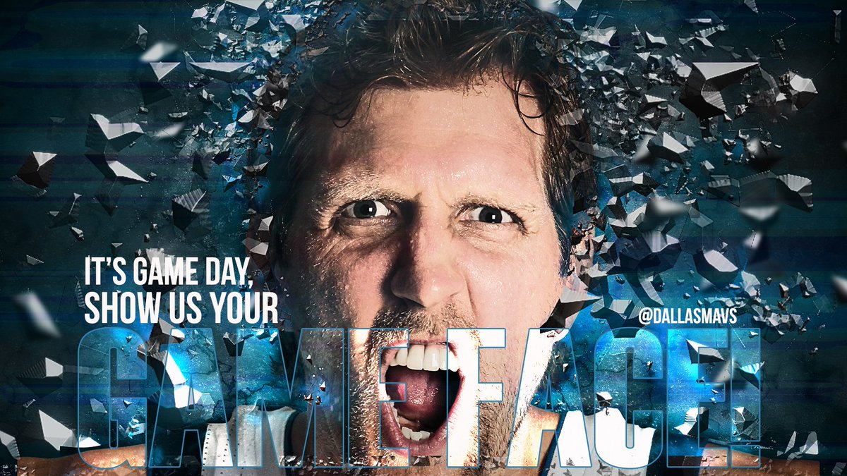 dallasmavs's tweet photo. We want to see your Game Face! Tweet a pic of your game face using #MavsGD & you could win a signed prize! #DALatSAS http://t.co/sObKi5nbig