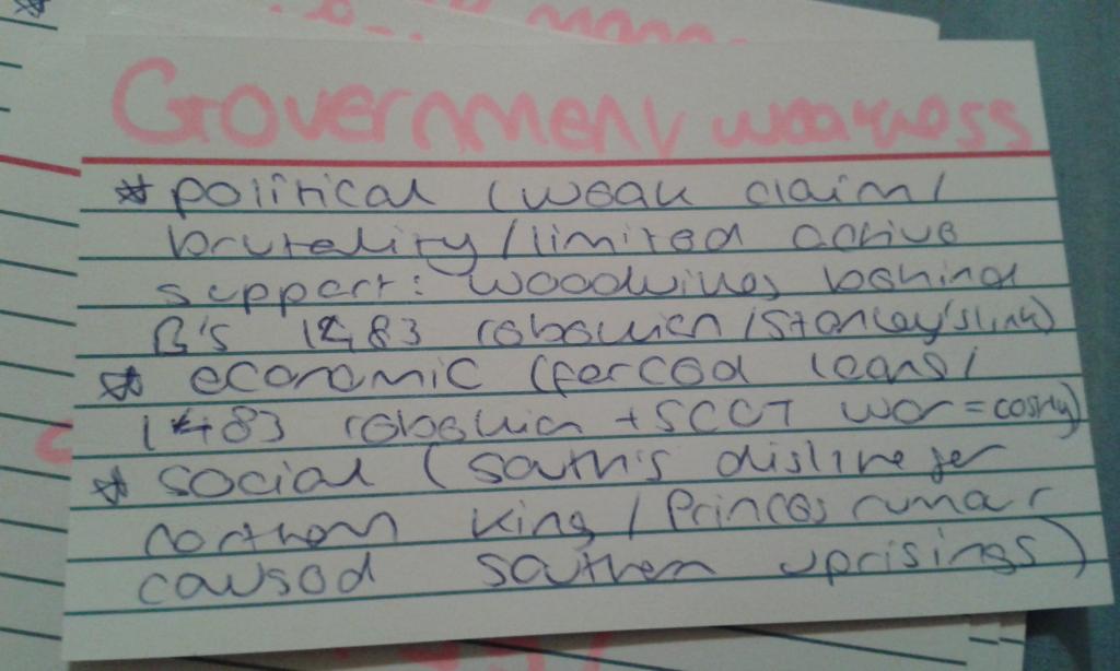 Hey @luuucyy_m here are my revision cards for Richard III