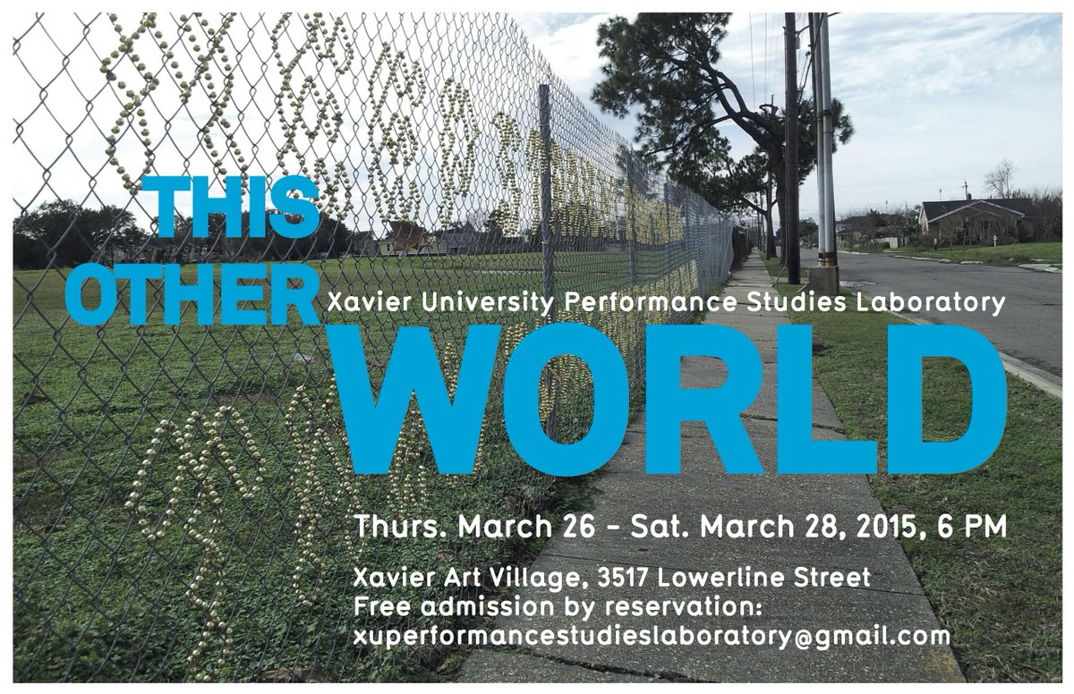 XU_PSLab's tweet photo. Great weather for tonight's outdoor opening of #This Other World! Still seats for Sat 2 pm &amp; 6 pm shows @jerzeyjaz http://t.co/eQPonUPHhp