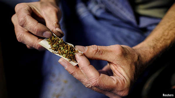 TheEconomist's tweet photo. Legalising pot: Is marijuana a gateway drug?http://t.co/qTlnTVDwdD http://t.co/1nxHrRY5Yl